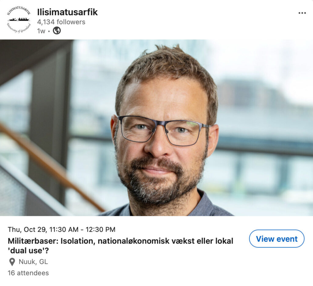 Militærbaser- Isolation, nationaløkonomisk vækst eller lokal dual use
