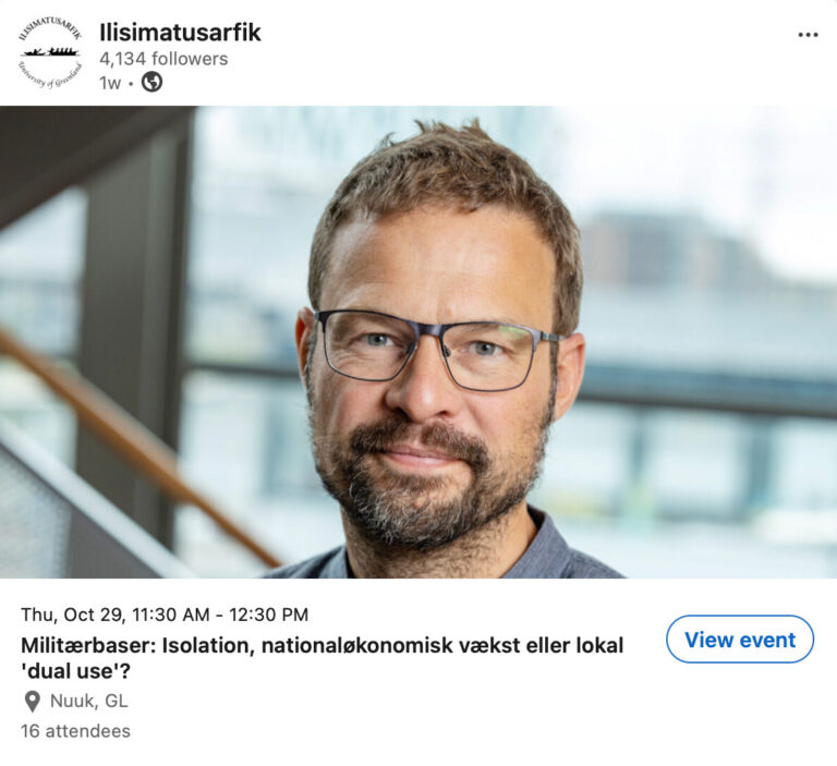 Militærbaser- Isolation, nationaløkonomisk vækst eller lokal dual use